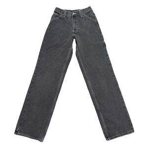 J Galt Gray Wide Leg Jeans Women's Size S High Rise 100% Cotton Utility Style